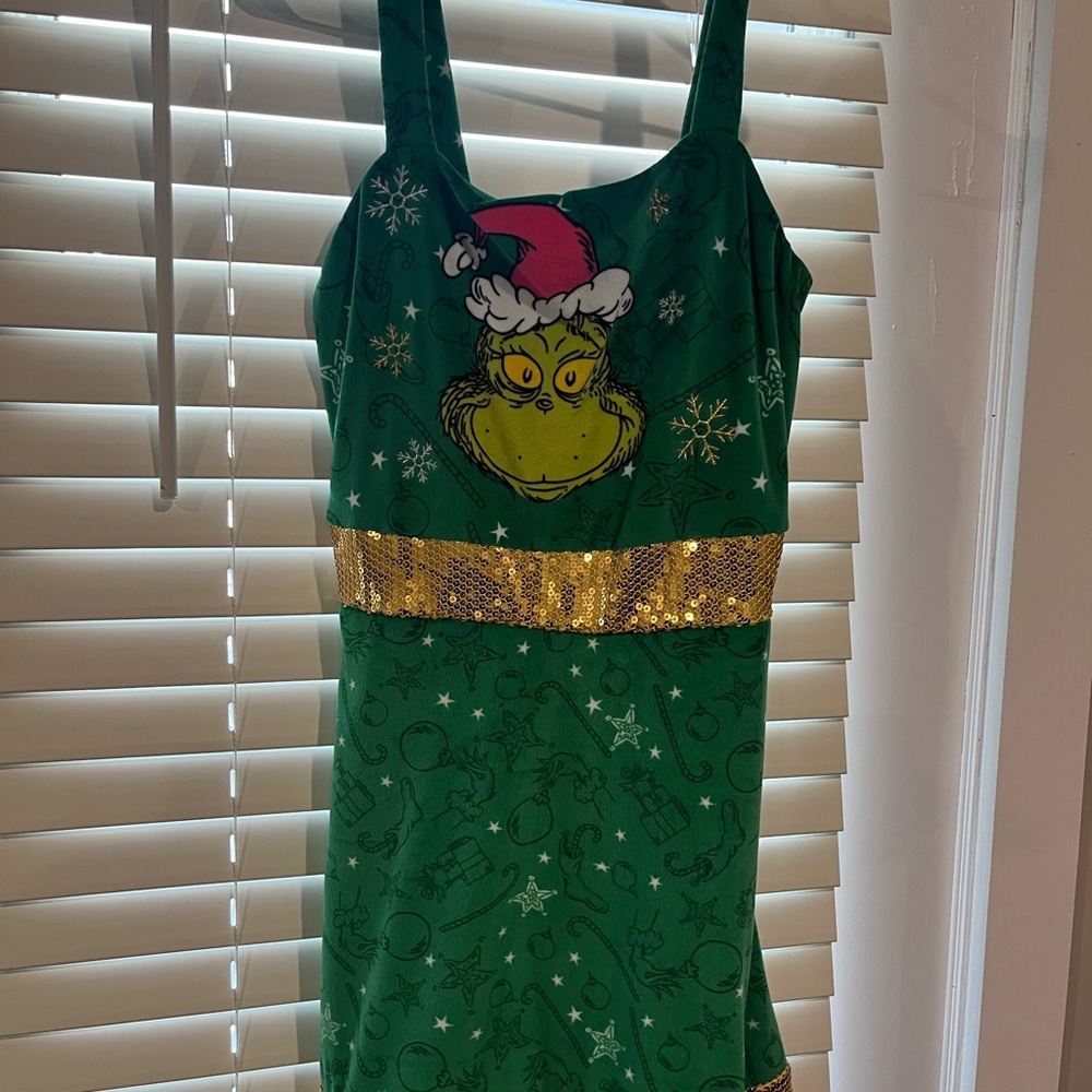 Mr. Grinch Green and Gold Woman’s Dress